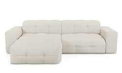 Hoekbank Mael links bouclé