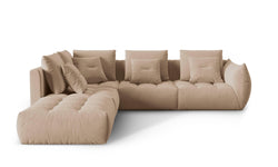 Hoekbank Bloom links 4-zits velvet