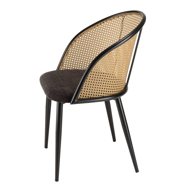 Set van 2 eetkamerstoelen Lea ronde rugleuning