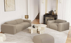 Fauteuil Myra bouclé