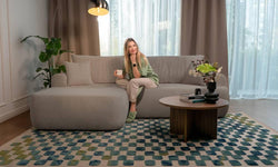 Hoekslaapbank Philipa ribstof links