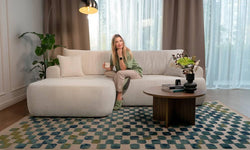 Hoekslaapbank Philipa ribstof links