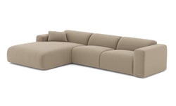 Hoekbank Myra links bouclé