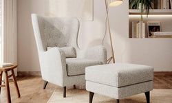 Fauteuil Casara bouclé