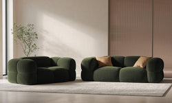 2-zitsbank Loretto velvet
