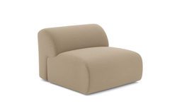 Fauteuil Myra zonder armleuningen bouclé