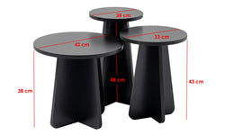 Lume bijzettafel set van 3