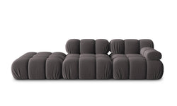 Modulaire 3-zitsbank Tropea links velvet