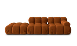 Modulaire 3-zitsbank Tropea links velvet