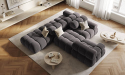 Modulaire 3-zitsbank Tropea rechts velvet