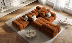 Modulaire 3-zitsbank Tropea rechts velvet