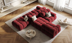 Modulaire 3-zitsbank Tropea rechts velvet