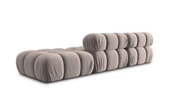 Modulaire 3-zitsbank Tropea rechts velvet