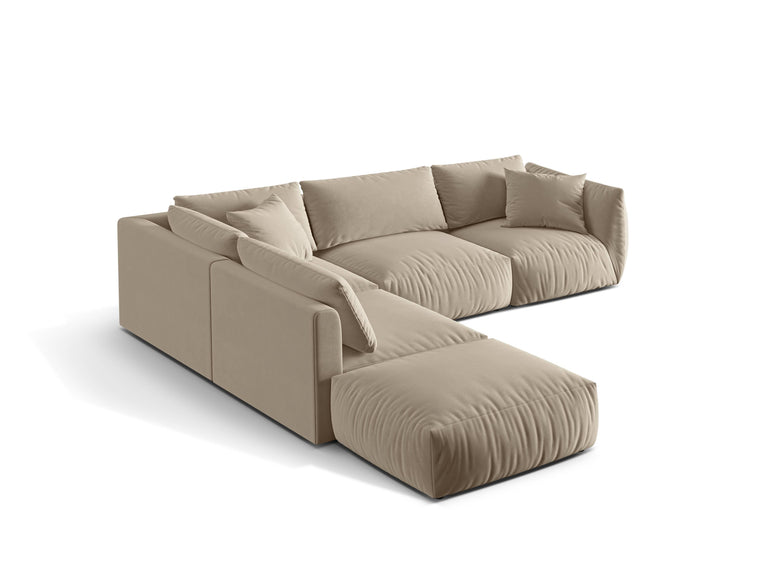 Hoekbank Christ 4-zits links velvet