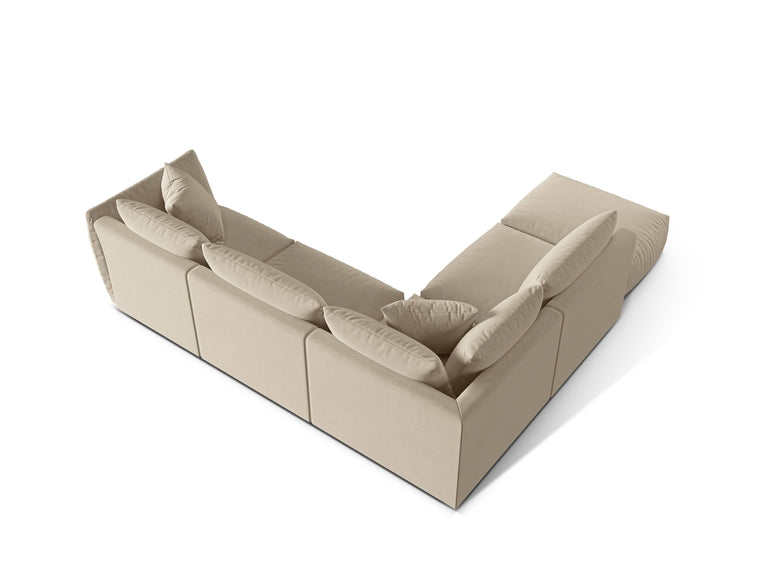 Hoekbank Christ 4-zits links velvet
