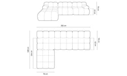 Modulaire hoekbank Tropea velvet