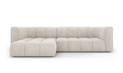Hoekbank Francesca chenille links 3-zits