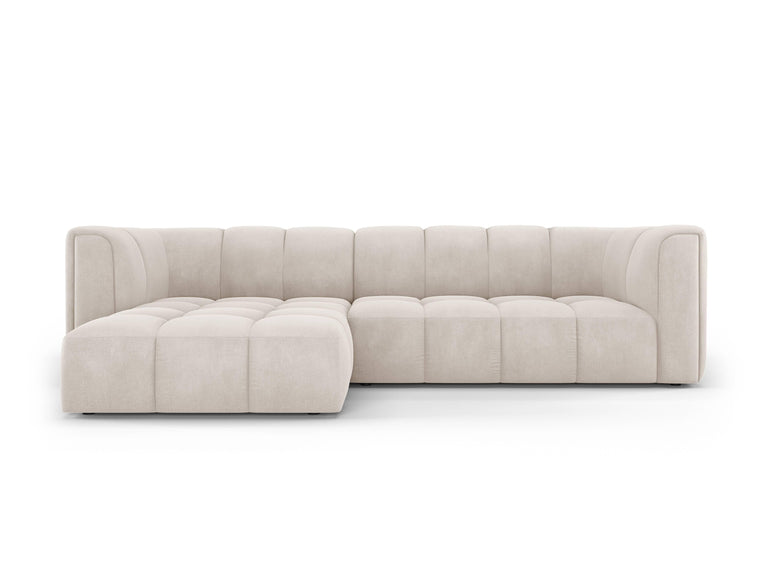 Hoekbank Francesca chenille links 3-zits