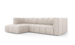 Hoekbank Francesca chenille links 3-zits