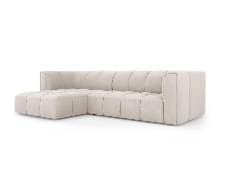 Hoekbank Francesca chenille links 3-zits