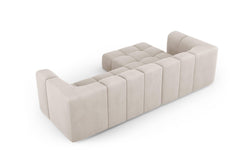 Hoekbank Francesca chenille links 3-zits