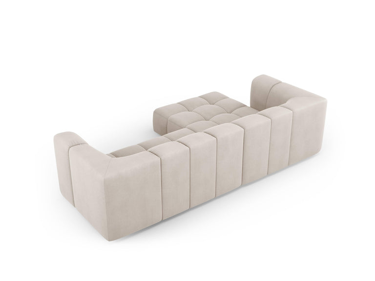 Hoekbank Francesca chenille links 3-zits