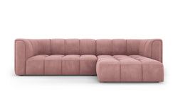 Hoekbank Francesca chenille rechts 3-zits