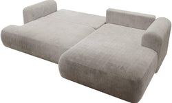 Hoekslaapbank Philipa ribstof rechts