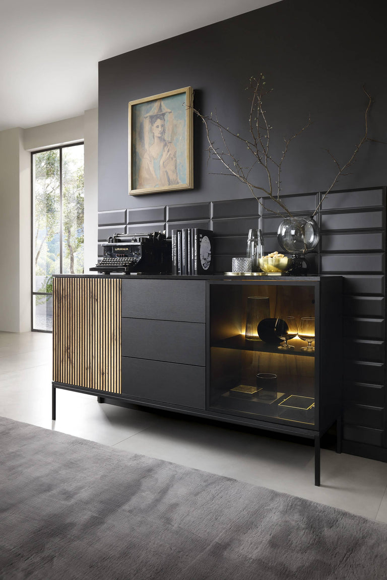 naduvi-collection-ladekast-tosena 2-deurs met verlichting-zwart-eikenfineer-kasten-meubels6