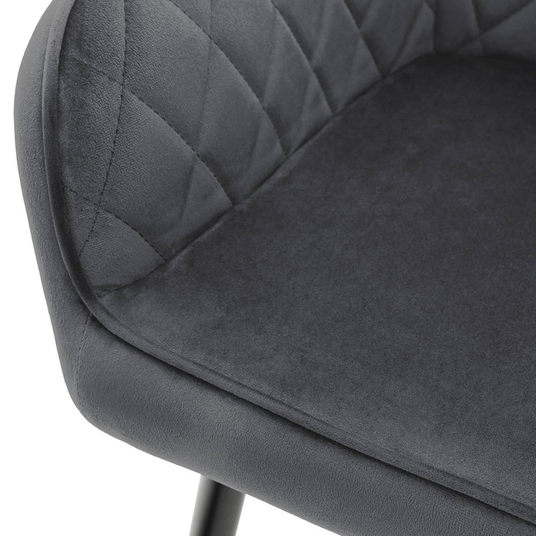 Set van 6 eetkamerstoelen Amino velvet