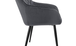 Set van 6 eetkamerstoelen Amino velvet