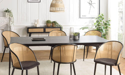 Set van 2 eetkamerstoelen Lea ronde rugleuning