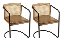 Set van 2 eetkamerstoelen Marco leer