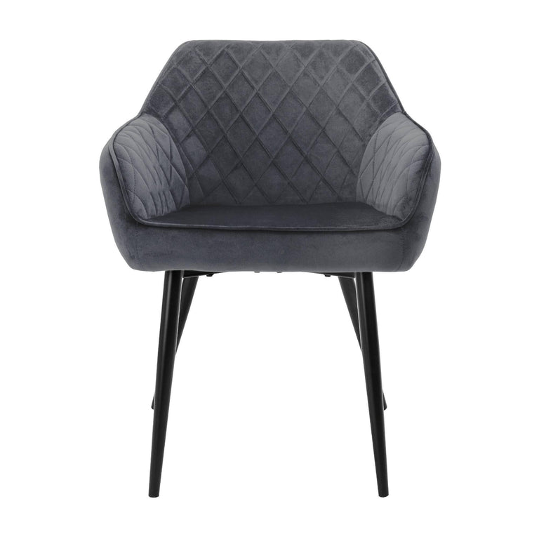 Set van 6 eetkamerstoelen Amino velvet
