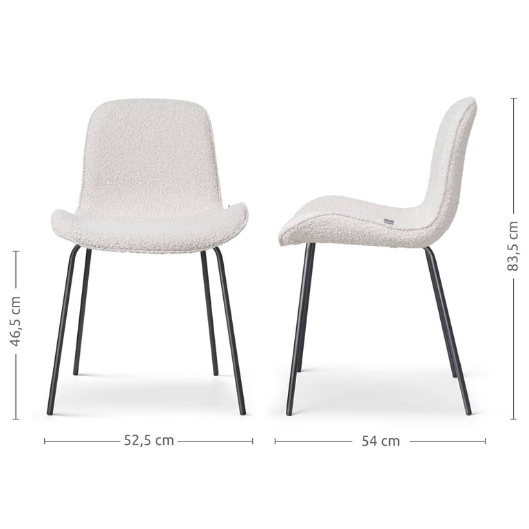 Eetkamerstoel Nora-Fé bouclé