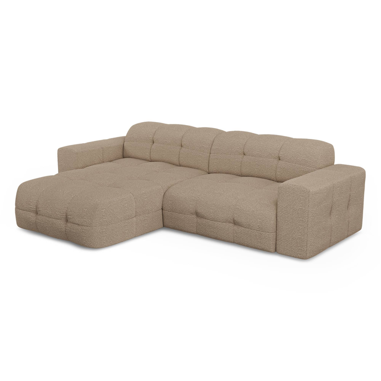 Hoekbank Mael links bouclé