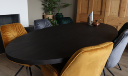 Onbehandelde eettafel Rustiek Ovaal