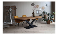 Onbehandelde eettafel Indrani ovaal