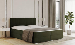 Boxspring Jaya 160x200 cm fluweel met opbergvak