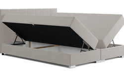 Boxspring Jaya 160x200 cm fluweel met opbergvak