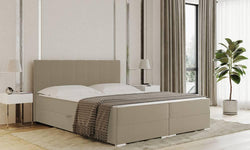 Boxspring Jaya 140x200 cm fluweel met opbergvak
