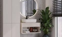Badkamerkast Nolo met wasmand