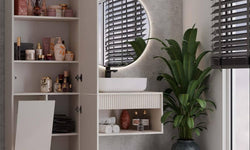 Badkamerkast Nolo met wasmand