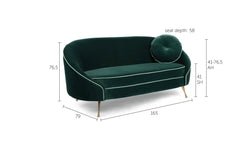 Loveseat Don't Love Me velvet