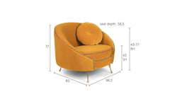 Loveseat Don't Love Me velvet