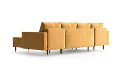 U-slaapbank Aldo velvet