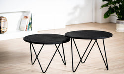 Set van 2 salontafels Nozu rond