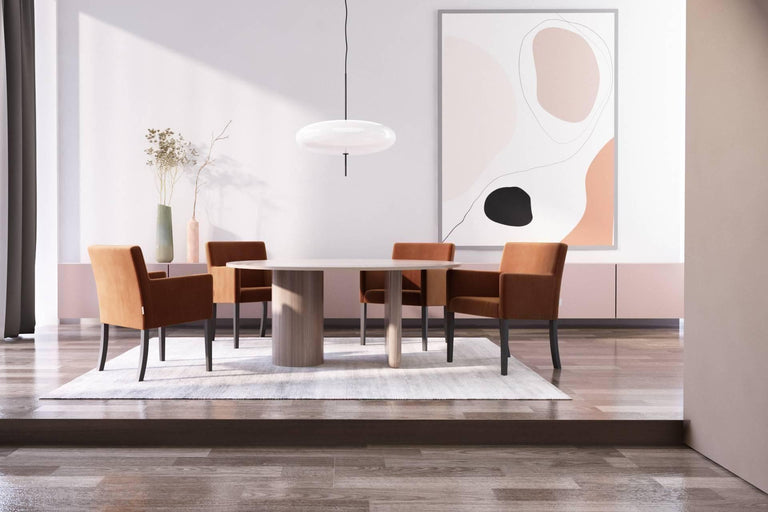 Set van 4 eetkamerstoelen Escape velvet