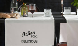 Set van 2 tafellopers Italian Food