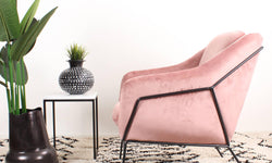 Fauteuil Antonio velvet